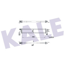 RADYATÖR DUSTER II ; LOGAN II ; SANDERO II LT 1.5DCI AL/BRZ 448X83X26