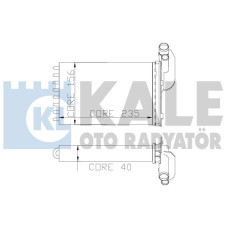 KALORİFER RADYATÖRÜ MGN I-CLIO I-R19 234x157X42 2 SIRA CU PL