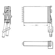 KALORİFER RADYATÖRÜ R21 OPTIMA-CNCRD AC KLİMASIZ 234x157x42 2 SIRA AL PL SİSTEM