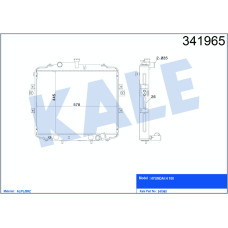 RADYATÖR BRAZİNG H100 04 AC KLİMASIZ MEK 445x580x26 AL-PL