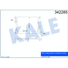 RADYATÖR BRAZİNG ACCENT BLUE 1.4İ-1.6İ- İ20 1.4İ 500x382x16