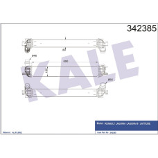 TURBO RADYATÖRÜ INTERCOOLER LAGUNA COUPE-LAGUNA III-LATITUDE 1.5 DCI AL-PL-BRZ