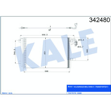 KLİMA KONDENSERİ VW MULTIVAN V-TRANSPORTER T5 BOX-BUS AL-AL