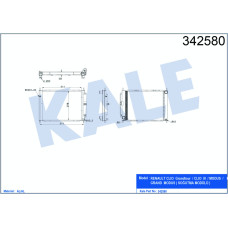 RADYATÖR KONDENSER TÜPLÜ CLIO III-MODUS 1.5 DCI MEK AC 510x382x18 16