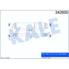 TURBO RADYATÖRÜ INTERCOOLER AUDI A4-A5-A6-Q5 2.0TFSI-1.8TFSI-2.0TDI 08 665X134.4