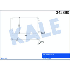 KLIMA RADYATORU KONDENSERİ FIESTA VI 1.25 1.4 16V 1.4TDCI 08 14