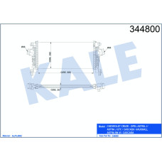 TURBO RADYATÖRÜ INTERCOOLER ASTRA J-CRUZE J305 AL/PL/BRZ 565x280x30