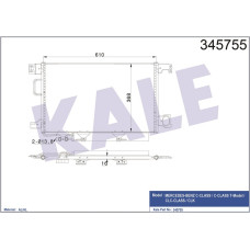 KLIMA RADYATORU MERCEDES W203 CL203 S203 C209 A209