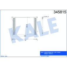 KLİMA RADYATÖRÜ KONDENSER TRAFIC II 01 OPEL VİVARO 1.9 DTİ 2.0 CDTİ