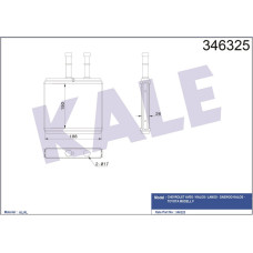 KALORİFER RADYATÖRÜ BRAZİNG DAEWOO KALOS 03 CHEVROLET AVEO 06 KALOS 05 151x192x2