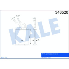 KALORİFER RADYATÖRÜ ALFA ROMEO 147-156-GT