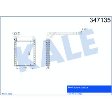 KALORİFER RADYATÖRÜ TOYOTA COROLLA 1.4 VVTI-1.6 VVTI 02-07