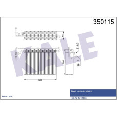 EVAPORATOR BMW N42 N46 M43 M47 M52 M54 M57 S54 E46 N52 N46 N47 M57 E83