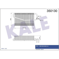 EVAPORATOR MERCEDES W203 CL203 S203 C209 A209 W463