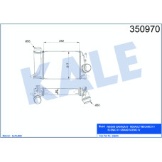 TURBO RADYATÖRÜ INTERCOOLER MGN IV GRANDTOUR 1.2 Tce 16 NISSAN QASHQAI 1.2 DIG-T