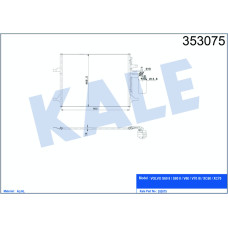 KLİMA RADYATÖRÜ KONDENSER AL/AL VOLVO S60 II-S80 II-V60-V70 III-XC60-XC70