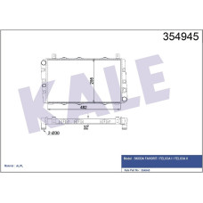 RADYATÖR AL/PL/BRZ SKODA FAVORIT-FELICIA I-FELICIA II RADYATÖR