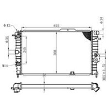 SU RADYATÖRÜ OPEL VECTRA A 1.6I 1.8I 2.0I 88-95 CALIBRA A 2.0I 94-97 AT AC MEKAN