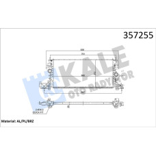 RADYATÖR AL/BRZ OPEL ASTRA K B16 1.0 1.2 1.4 1.6 Turbo 1.5CRDI 1.6CDTI 15 MT