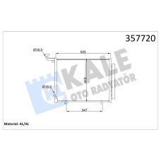 KONDENSER KLIMA RADYATORU FIESTA 17 ECOSPORT 14 COURIER 15 1.5-1.6 TDCI PUMA 17