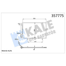 KLIMA RADYATORU KONDENSER FORD B-MAX 1.25-1.4 1.5 TDCI 12 -FIESTA VI 12 1.25-1.4