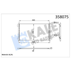 KONDENSER HONDA CR-V III 2.0 2.2 06- AL/AL