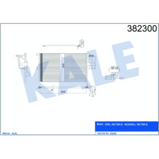 KLİMA RADYATÖRÜ KONDENSERİ VECTRA B 95-02 AL/AL 625x370x20