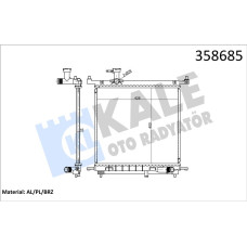 RADYATÖR AL/BRZ NISSAN MICRA IV 1.2 1.2 LPG 10 -15- MT