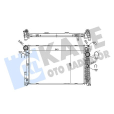 MOTOR SU RADYATORU MERCEDES GLK-CLASS X204 08 15 W204 C63 AMG 08 14