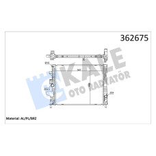 SU RADYATÖRÜ FORD FOCUS III 1.0ECOBOOST12 MT BRAZING 547x448x26 F1F18005VE