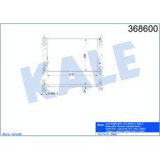 RADYATÖR CORSA D 05 PUNTO 05 BRAVO II 07 1.3 JTD-1.7CDTI MEK AC KLİMASIZ 620x395