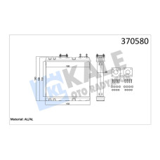 KALORİFER RADYATÖRÜ NISSAN ALMERA 1.4 1.6 95-00 PRIMERA-SUNNY 1.6 2.0 90 SUBARU