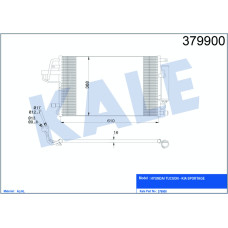 KLİMA KONDENSERİ HYUNDAI SONATA 2.4-3.3 05 TUCSON-SPORTAGE 2.0 CRDİ-2.7 04-10 AL