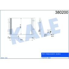 KLİMA KONDENSERİ ACCENT BLUE 1.4İ / KIA RIO III AL/AL 530x371x16