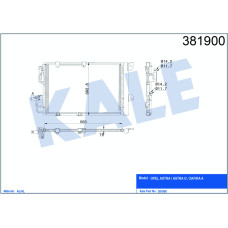 KLİMA RADYATÖRÜ KONDENSERİ ASTRA G-ZAFIRA 1.2 16V-1.4 16V-1.6 16V-1.8-2.0 16V AL
