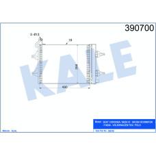 KLİMA KONDENSERİ POLO-FOX-CORDOBA-IBIZA-ROOMSTER-FABIA AL/AL 515x362x16