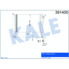 KLİMA KONDENSERİ ACCENT-ACCENT III ERA 06 AL/AL 580x350x18