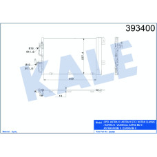 KLİMA RADYATÖRÜ ASTRA H-ZAFIRA B 1.4-1.6-1.8 Z14XEL-Z14XEP-Z16XEP-Z16XER-A16XER-