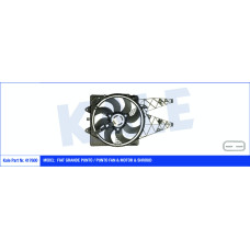 FAN MOTORU DAVLUMBAZLI FIAT GRANDE PUNTO 1.3D 05 450W-405mm