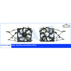 FAN MOTORU DAVLUMBAZLI VECTRA B 96-01 240-160W-390mm