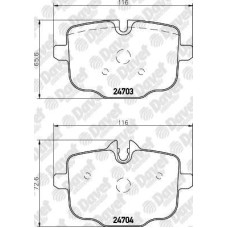 fren balatasi arka bmw f10  f18 535i  09-13