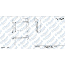 su radyatoru fiat tipo 1-6 ssxslx 88-91 2 sira al-pl aliminyum