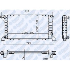 su radyatoru ford transit t-121519 93-98 alplbrz