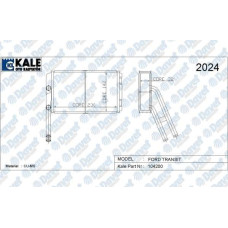 kalorifer radyatoru ford transit 2-4  2-5 2 sira pa bakir