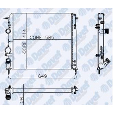 su radyatoru renault megane 2-0i 16v classic 1-4i 16v 2 sira al-pl aliminyum