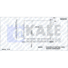 KLIMA RADYATORU CHEVROLET CAPTIVA 2.4 / 3.0 / 3.2 4WD 06-> OPEL ANTARA  2.4-3.0-