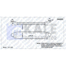 turbo radyatoru intercooler ford focus ii  focus iii  mondeo iv  s-max volvo