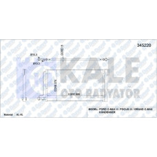 klima radyatoru focus iii 1-6 1-6ti 2-0tdci 11=- cmax 1-6ti 2010=- 700x368x16 ot