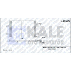 KLIMA RADYATORU VOLVO C30 / C70 II / S40 II / V50 AL/AL KURUTUCU ILE