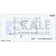 su radyatoru ford transit v184 2-0di-tdci 00-06 770x389x26 ac- mek alplbrz